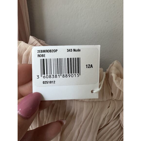 Christian Dior silk girl’s blush pink pleated Lined dress size 12 A NWT - Picture 4 of 13